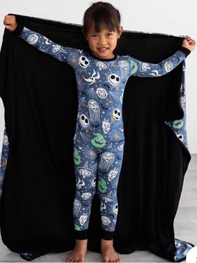 Little Sleepies Disney Nightmare Before Christmas Long Sleeve Bamboo PJ Set 2T